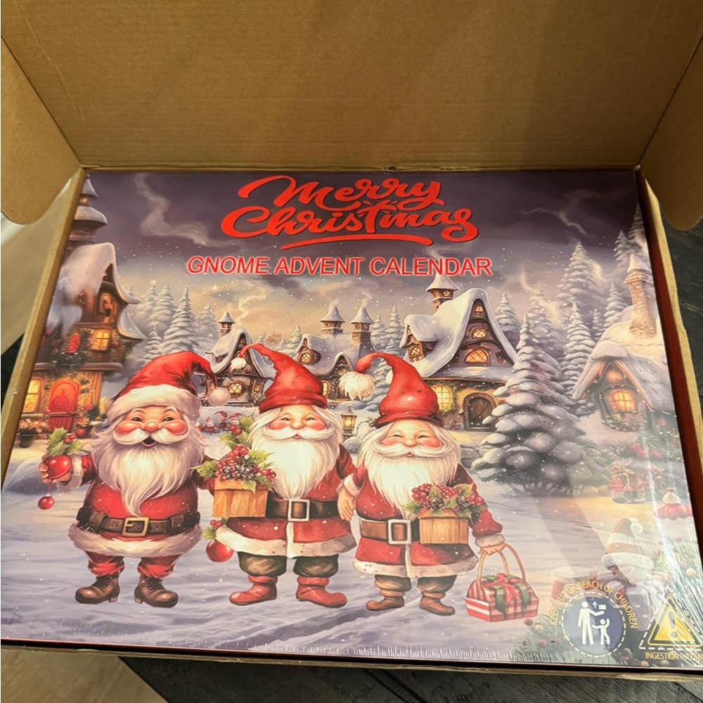 NEW 2025 Christmas Handcrafted Gnome Advent Calendar, 24 pieces